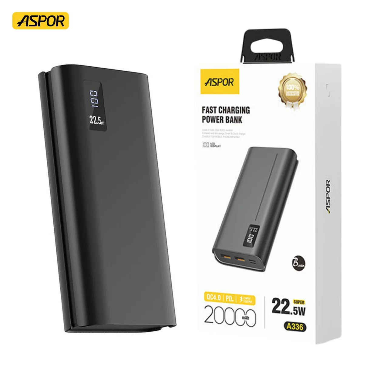 AsporA336FastChargingPowerBank22.5W20000mAh-simplytek-uae-dubai_2 (1) ASPOR A336 20000MAH 22.5W POWER BANK (6 MONTHS WARRANTY) - Image 1